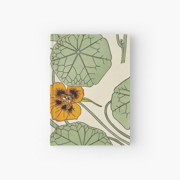 Maurice Verneuil - Capucine - botanical poster Hardcover Journal