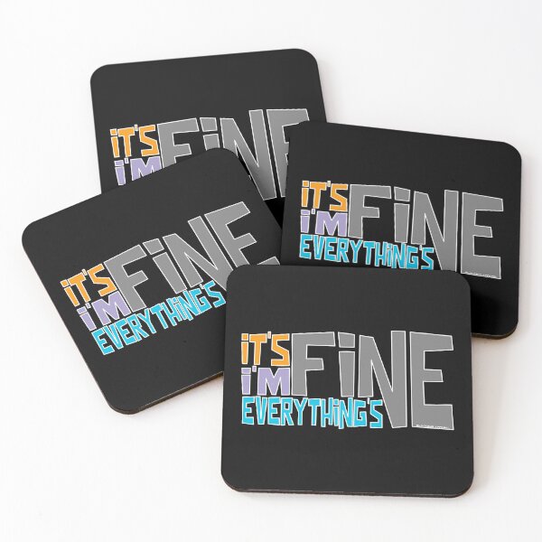 Item preview, Its Fine Im Fine Everythings Fine-Grey designed and sold by BLACKSUN-SHOP.