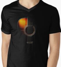 Colour Acoustic Guitar Hi-Lite Men's V-Neck T-Shirt