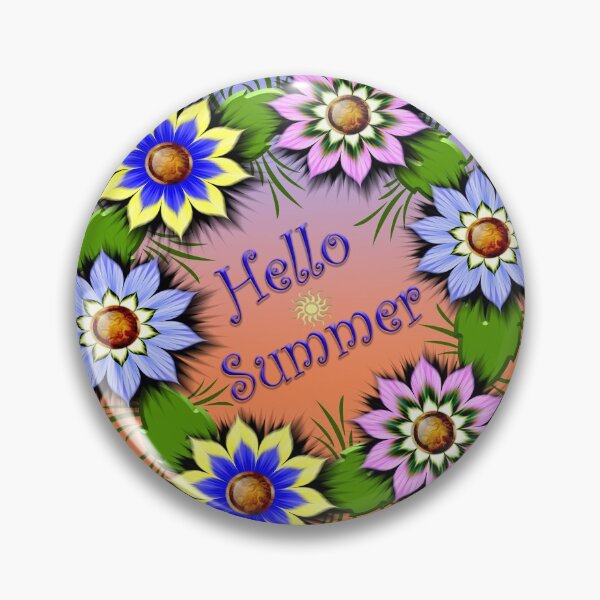 Item preview, Hello Summer designed and sold by -Fractalicious-.
