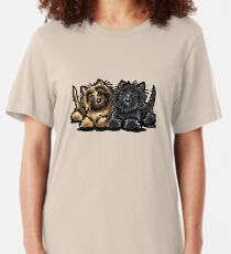 Two Cairn Terriers Slim Fit T-Shirt