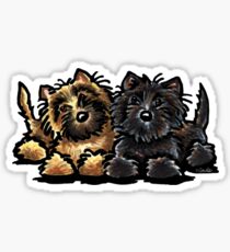 Two Cairn Terriers Sticker
