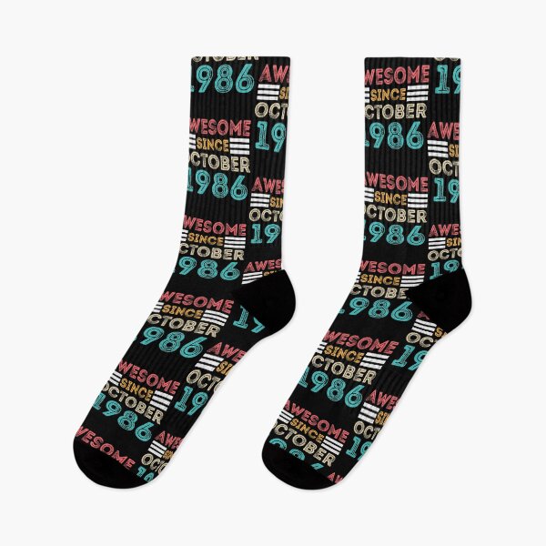 Item preview, Retro Vintage 34th Birthday - Awesome Since October 1986 designed and sold by meedTee.