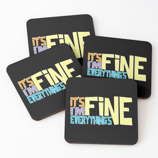 Item preview, Its Fine Im Fine Everythings Fine-Yellow designed and sold by BLACKSUN-SHOP.