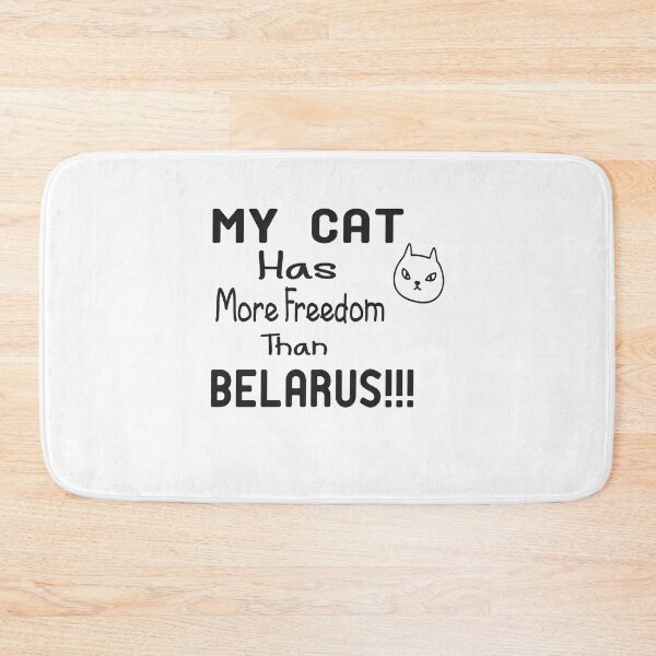 Item preview, My Cat Has More Freedom Than Belarus Funny T-Shirt designed and sold by alikassi.