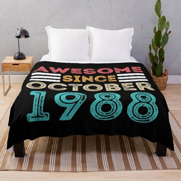 Item preview, Retro Vintage 32nd Birthday - Awesome Since October 1988 designed and sold by meedTee.
