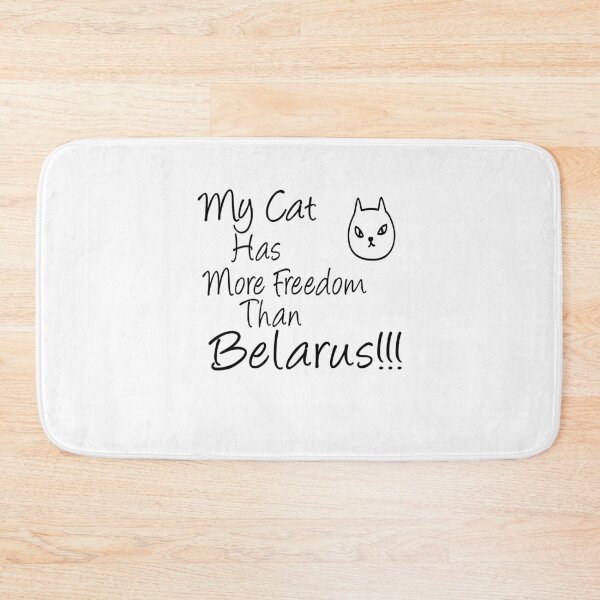 Item preview, My Cat Has More Freedom Than Belarus Funny T-Shirt designed and sold by alikassi.