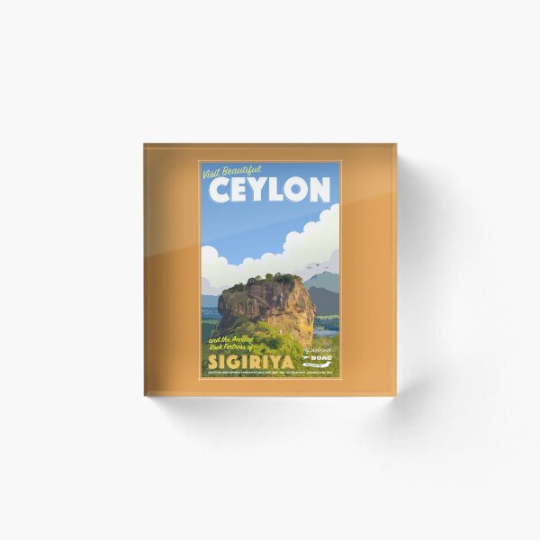 Item preview, Vintage-Style Ceylon (Sri Lanka) Travel Poster designed and sold by travelwitheric.