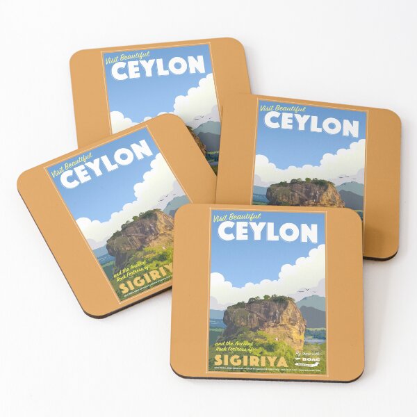 Item preview, Vintage-Style Ceylon (Sri Lanka) Travel Poster designed and sold by travelwitheric.