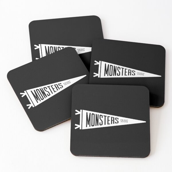 Item preview, Monster Pennant – White Logo designed and sold by frighthouseco.