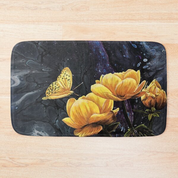 Item preview, Yellow Flowers and Butterfly Painting by Minisa Robinson designed and sold by MinisaRobinson.