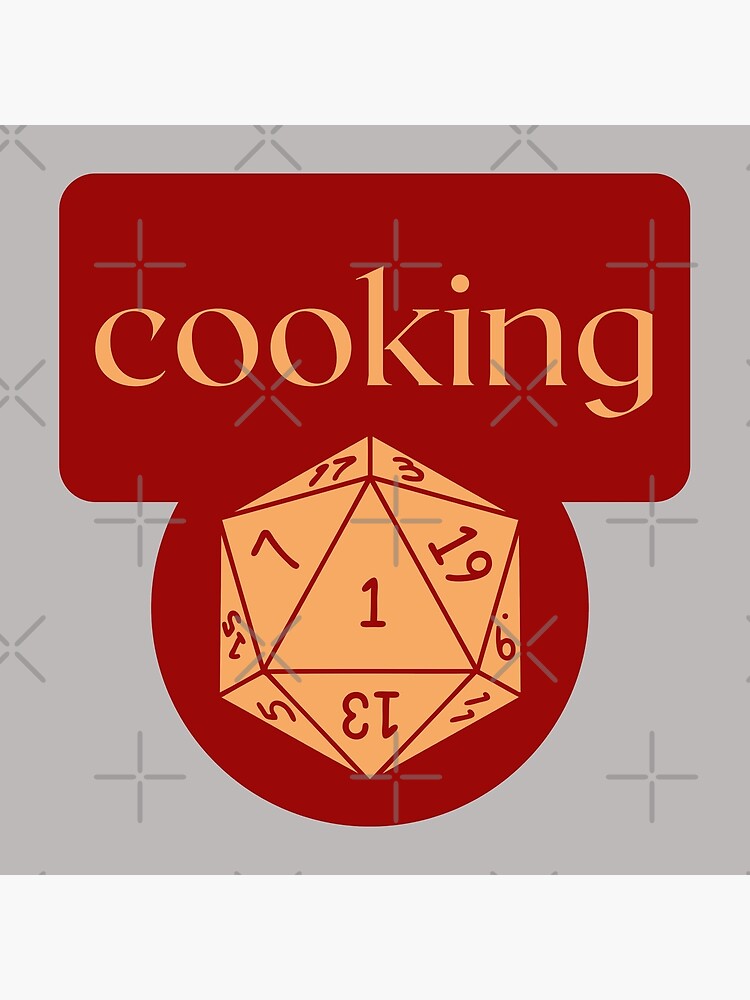 " Cooking Natural 1 Dice Dnd" Poster by AndoBassum Redbubble