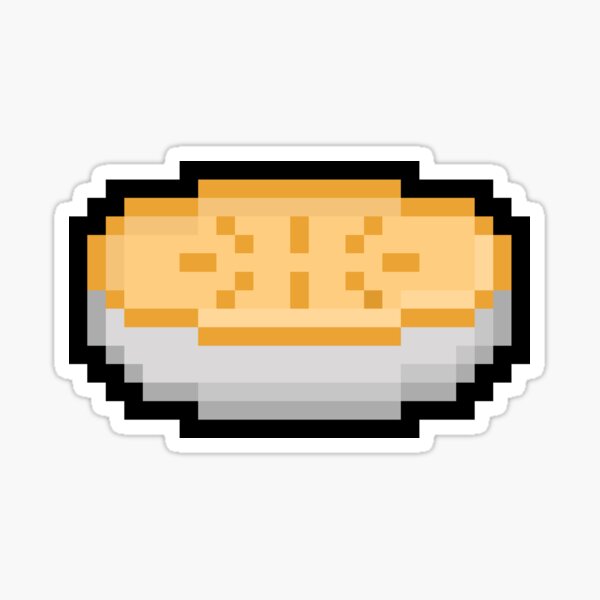 "Pixel Pie" Sticker By Quad-B | Redbubble