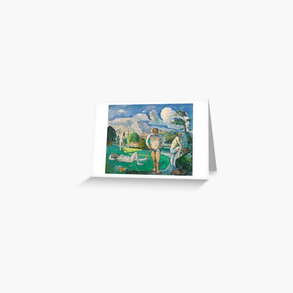 "Bathers at Rest (Baigneurs au repos) by Paul Cézanne" Greeting Card