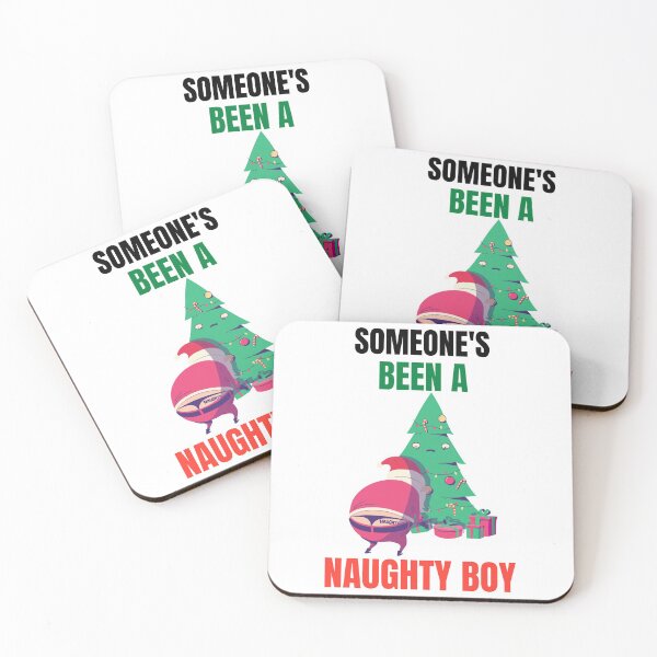 Item preview, Someone's Been A Naughty Boy Xmas Greeting designed and sold by RandomStuffShop.