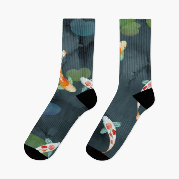 Item preview,   Koi fish on a dark background painted in watercolor  designed and sold by Sue Zipkin.