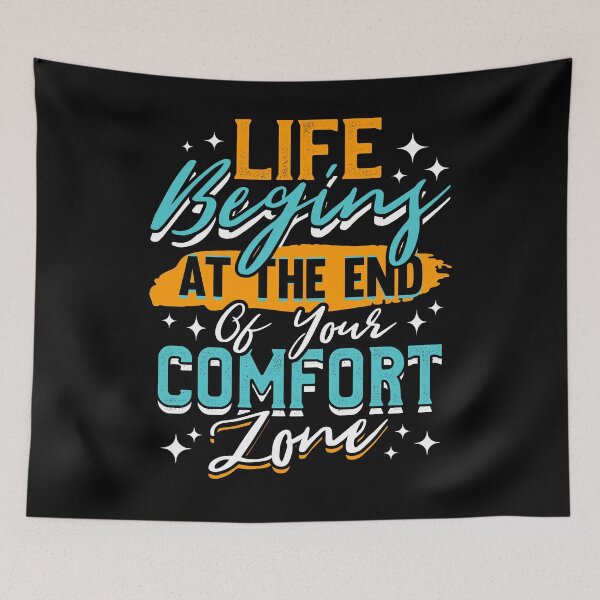 Item preview, Life Begins At The End Of Your Comfort Zone designed and sold by giftsbyminuet.