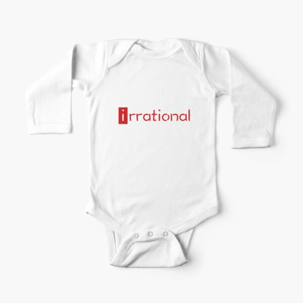 irrational - math design Long Sleeve Baby One-Piece