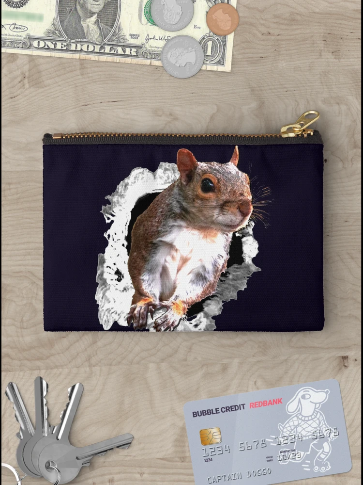 Thumbnail 3 of 4, Zipper Pouch, Animals Squirrel designed and sold by RiffXS.