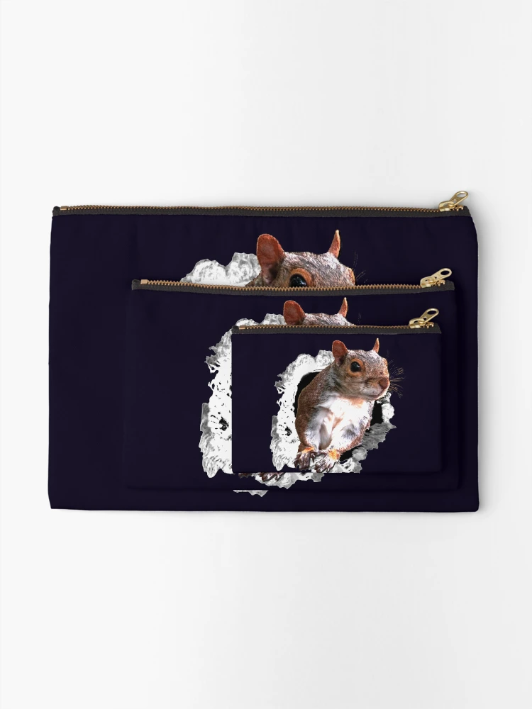 Thumbnail 2 of 4, Zipper Pouch, Animals Squirrel designed and sold by RiffXS.