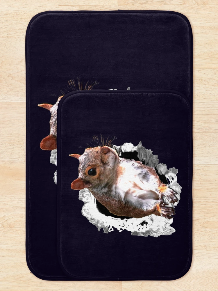 Thumbnail 5 of 6, Bath Mat, Animals Squirrel designed and sold by RiffXS.