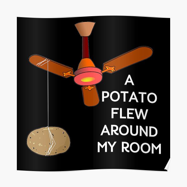A Potato Flew Around My Room Posters Redbubble