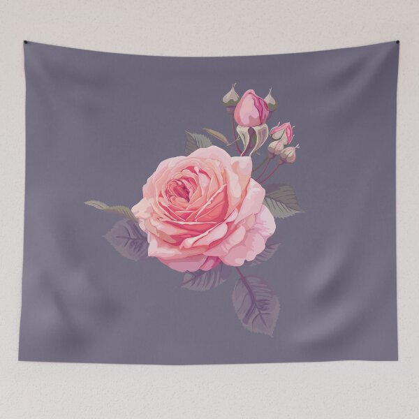 Item preview, Romantic English Rose on Purple designed and sold by PinkRainbow.