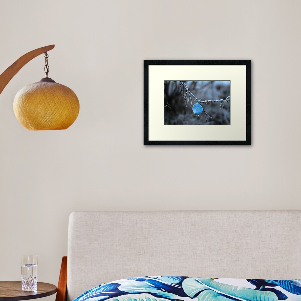 Fishing Bubble Framed Art Print