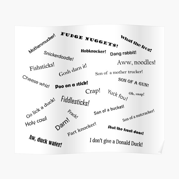 "Fudge Nuggets!" Poster by Hubblens Redbubble