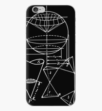 Vintage Math Diagrams - white on black iPhone Case