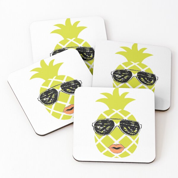 Item preview, Pineapple with sunglasses and big lips  designed and sold by Adri Graterol.