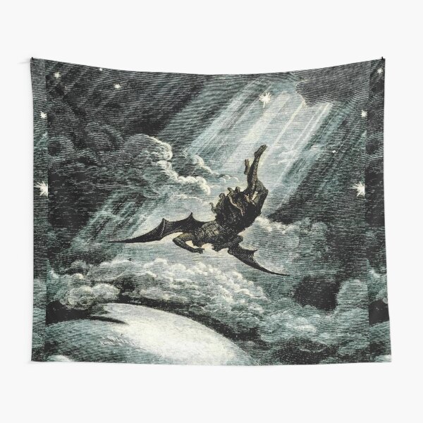 Aperçu de l'œuvre L'ange qui tombe - Gravure de Gustave Dore créée et vendue par Talia Felix.