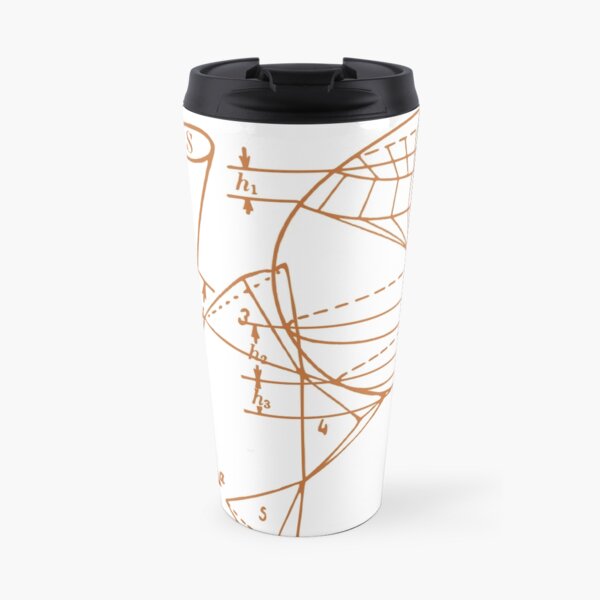 Vintage Math Diagrams - sepia Travel Mug