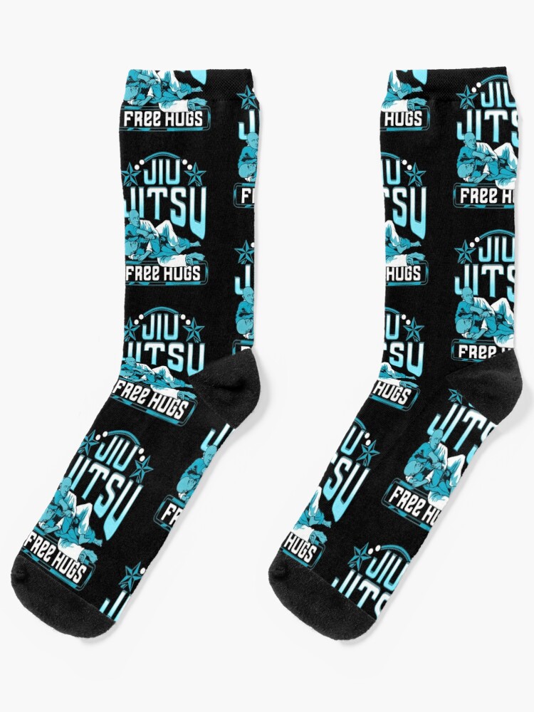 Funny Jiu Jitsu Free Hugs Pun BJJ Martial Arts Socks for Sale by  perfectpresents