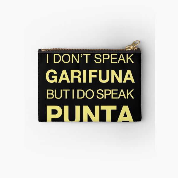 Item preview, I Don't Speak Garifuna in Yellow designed and sold by Teesbelize.