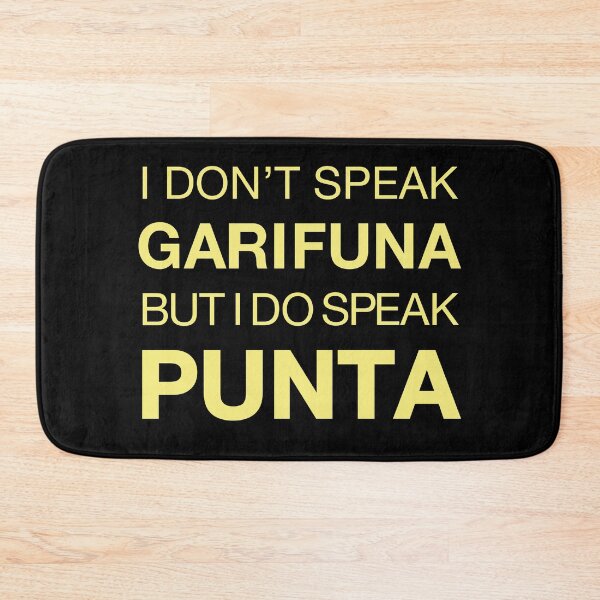 Item preview, I Don't Speak Garifuna in Yellow designed and sold by Teesbelize.