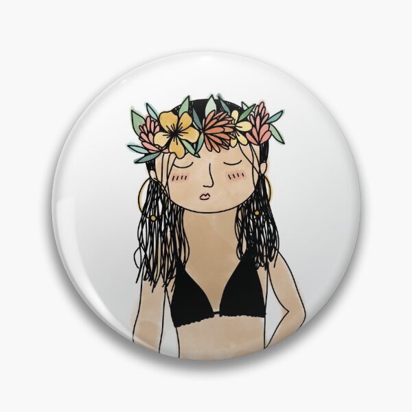 Item preview, Beach Girl (with lei po'o) in color designed and sold by karaakemi.