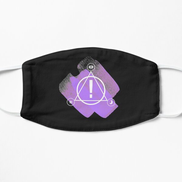 Panic! at the disco simple abstract logo design(purple) Mask