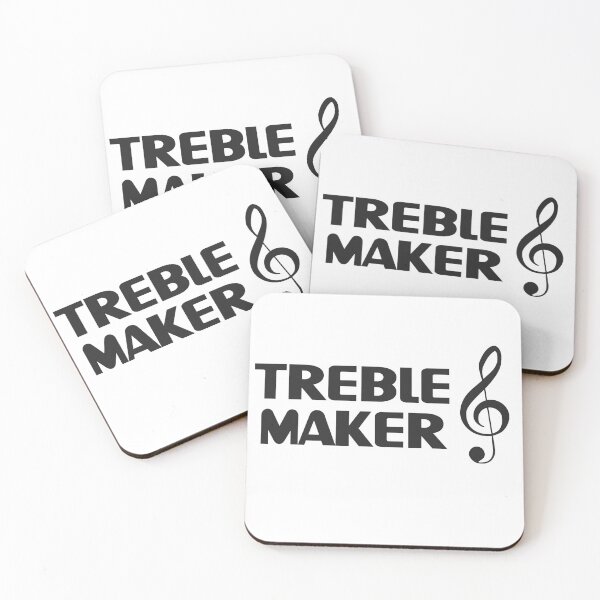 Item preview, Treble Maker - Funny Musical Trouble Maker Play (Black) designed and sold by MusicTeesStore.