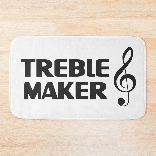 Item preview, Treble Maker - Funny Musical Trouble Maker Play (Black) designed and sold by MusicTeesStore.