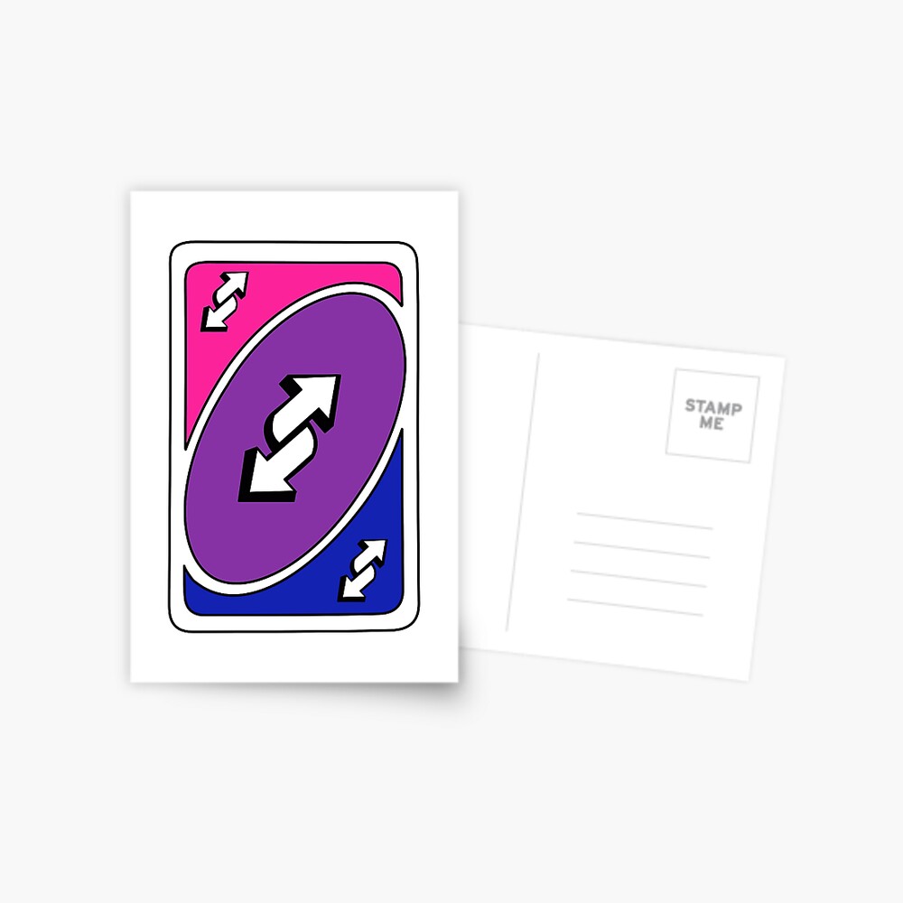 Bisexual Uno Reverse  Greeting Card for Sale by <3 <3