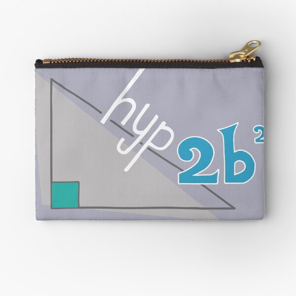 Hyp 2b(squared) - blue Zipper Pouch