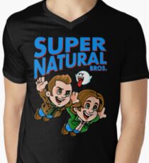Super Natural Bros Men's V-Neck T-Shirt