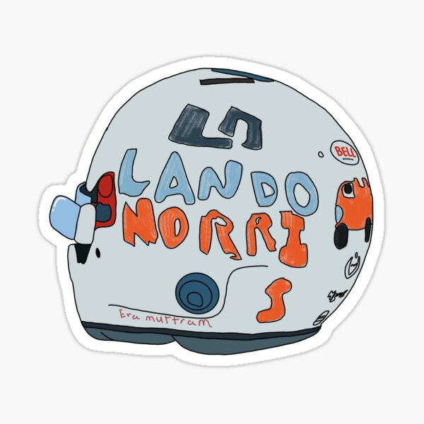 Casque Lando Norris-Eva Sticker