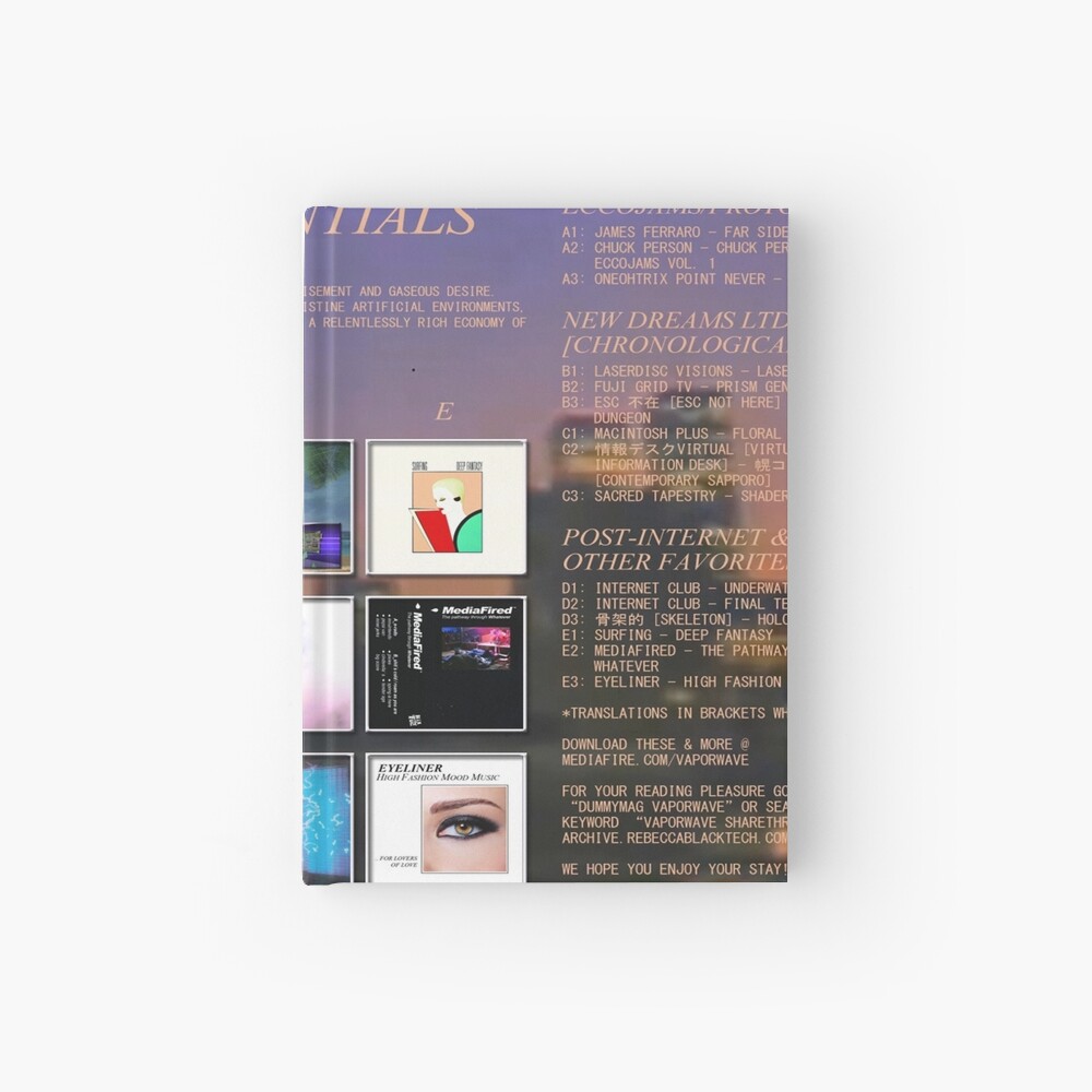 Vaporwave Essentials Hardcover Journal By Ninlop Redbubble