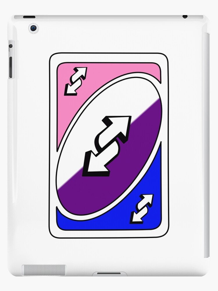 genderfluid pride uno reverse card | iPad Case & Skin