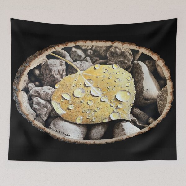 Item preview, Woodburning of an Aspen Leaf by Minisa Robinson designed and sold by MinisaRobinson.