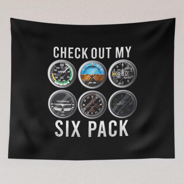 Item preview, Funny Check Out My Six Pack Airplane Pilot designed and sold by perfectpresents.