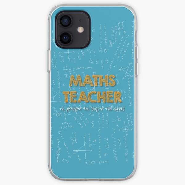 Maths Teacher (no problem too big or too small) - blue iPhone Soft Case