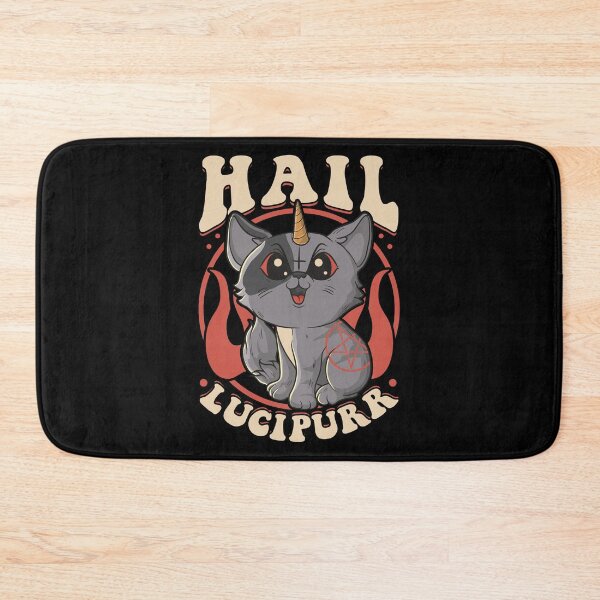 Item preview, Cute & Funny Satanic Hail Lucipurr Rainbow Kitty designed and sold by perfectpresents.